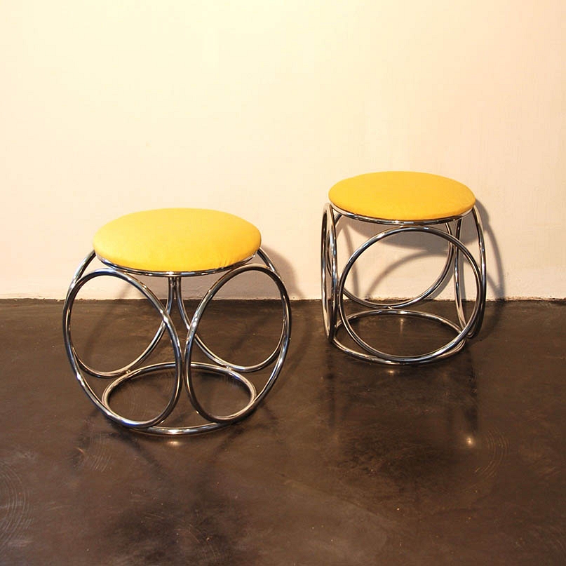 pair of stools vintage