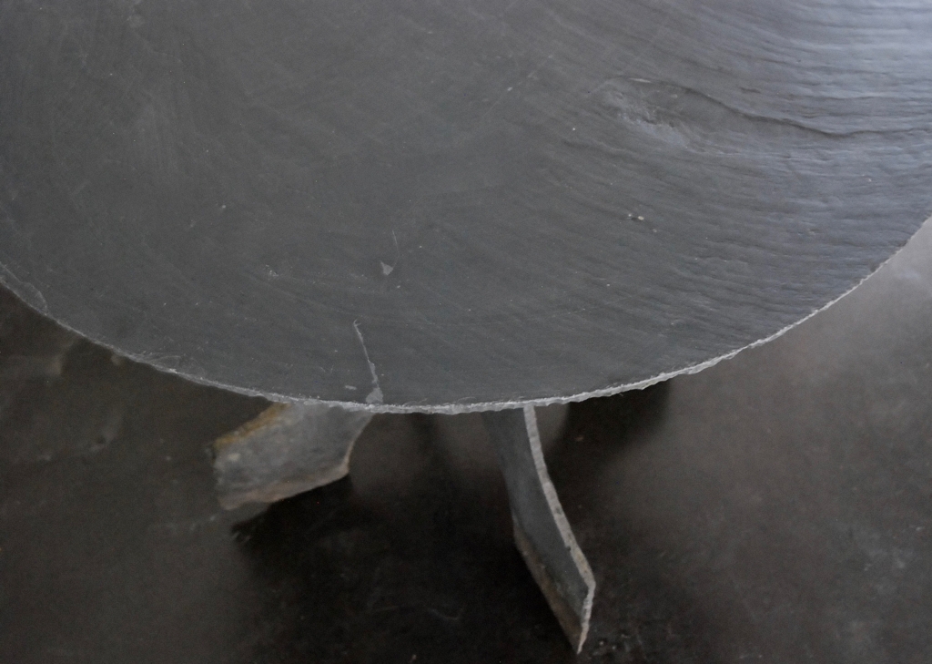 Round slate table