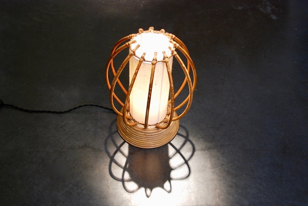 Table Lamp in rotan (nr4)