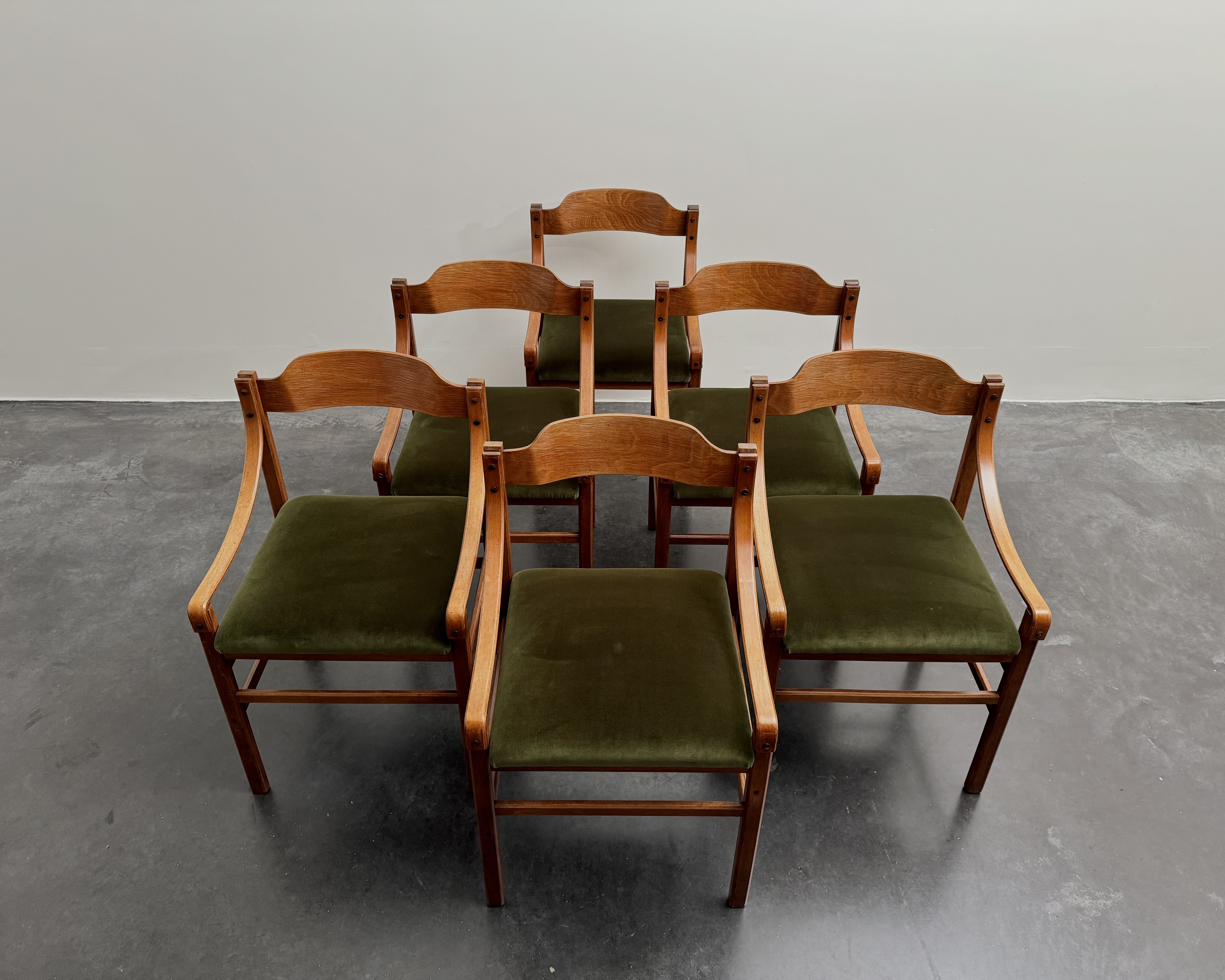Set of 6 Italian chairs