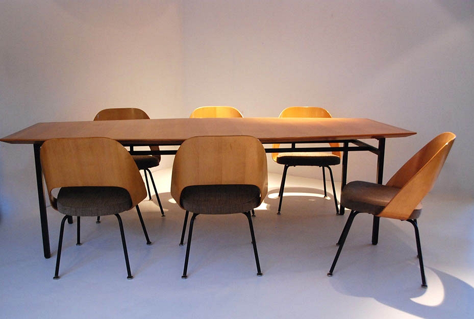 FLORENCE KNOLL TABLE & CHAIRS