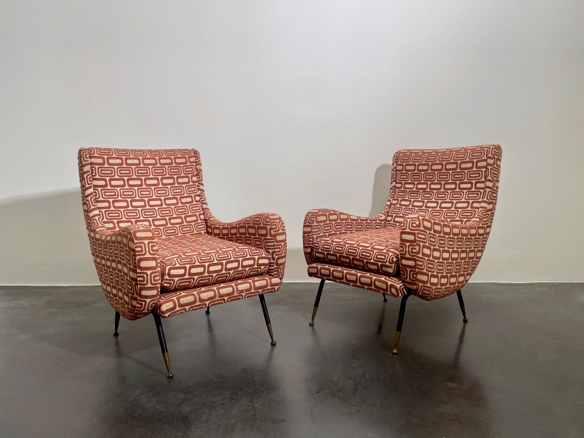 Pair of Italian armchairs
