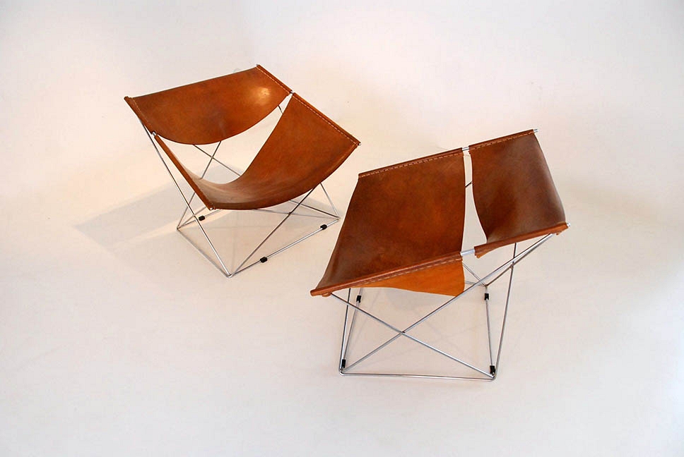 PIERRE PAULIN PAIR OF SEAT "Butterfly"