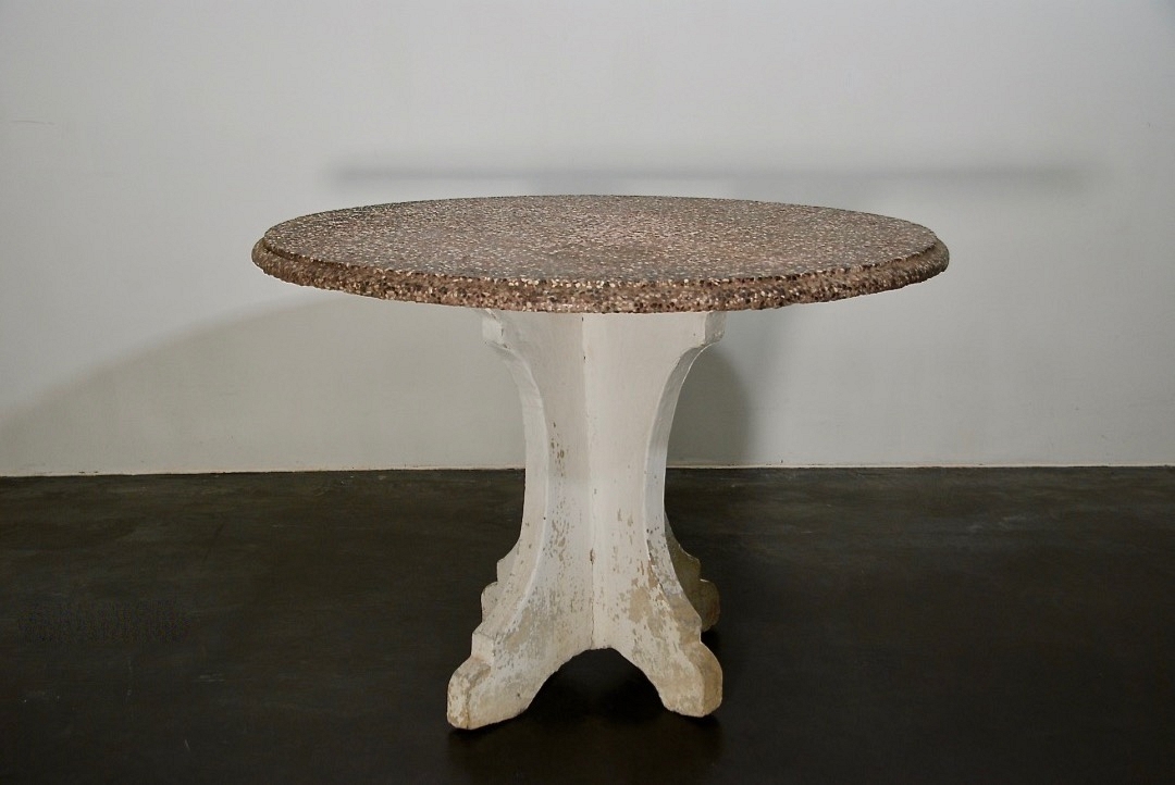 Stone round table