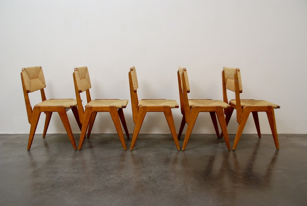 5 chairs Oak