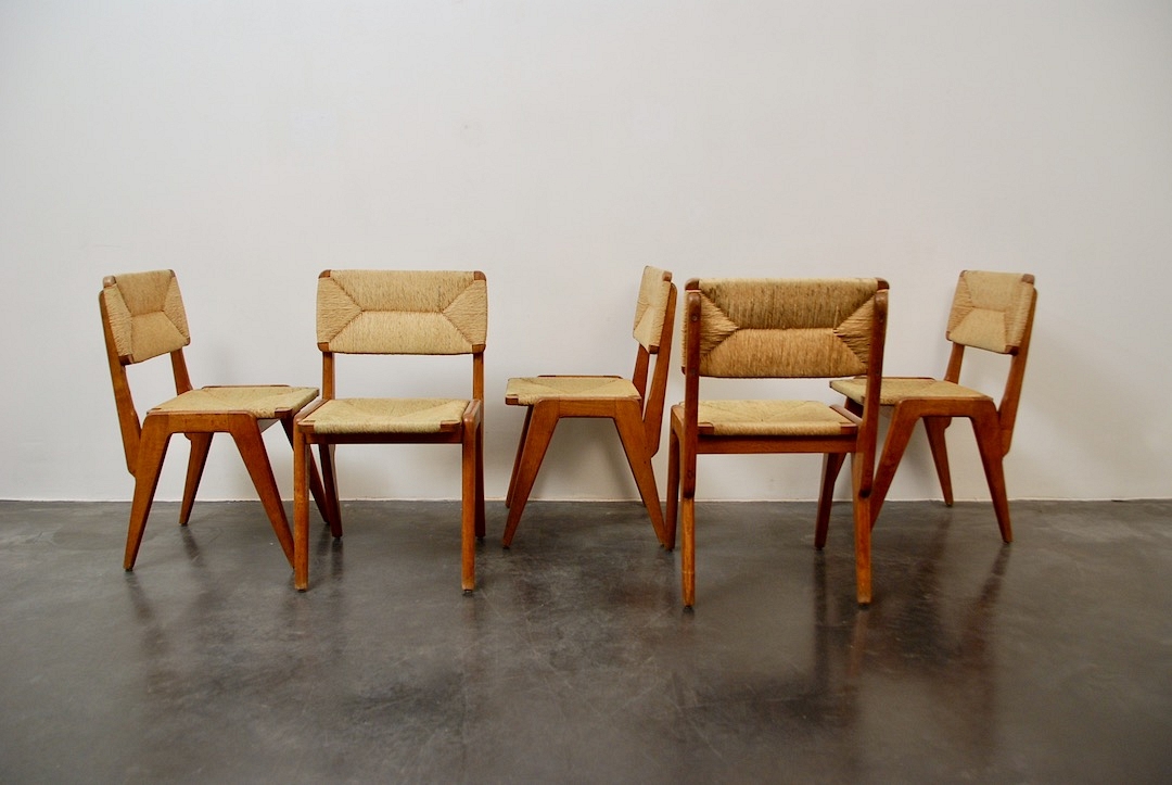 5 chairs Oak