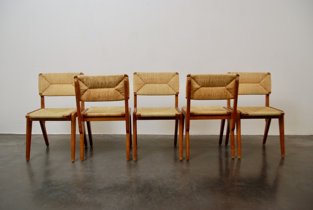 5 chairs Oak