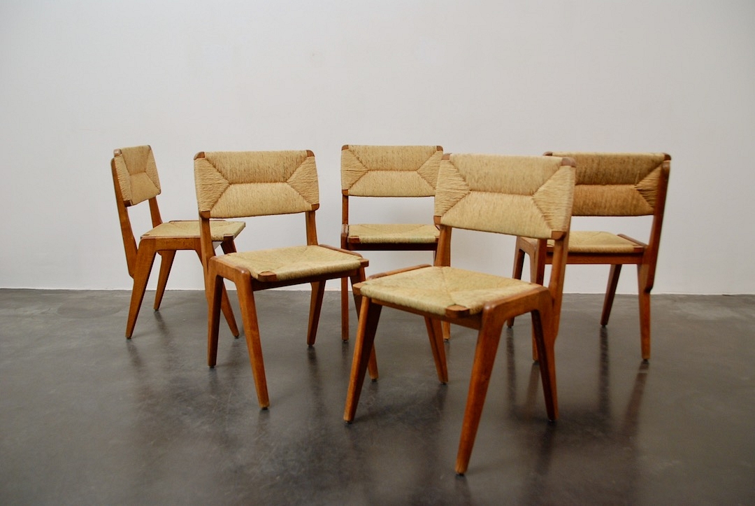 5 chairs Oak