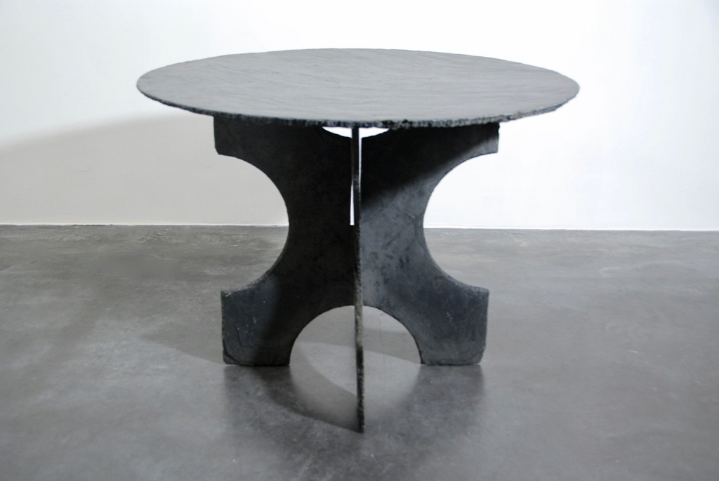 round table in slate