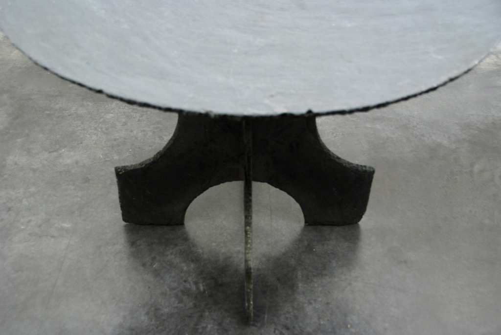 round table in slate